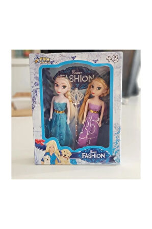 Karlar Ülkesi Frozen Ikili Bebek Seti 15Cm Çocuk Eğitici Oyuncaklar