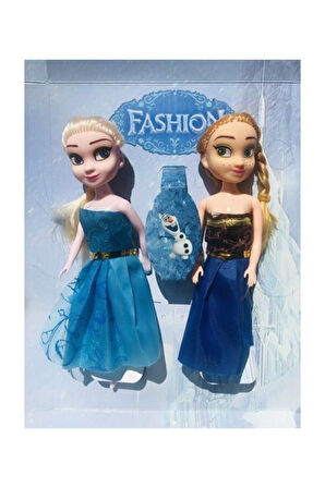 2'li Fashion Elsa Ve Anna Oyuncak Bebek Set ( 12Cm ) Çocuk Eğitici Oyuncaklar