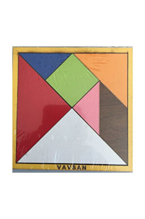 Ahşap Tangram 7 Parça Yerli Üretim Çocuk Eğitici Oyuncaklar