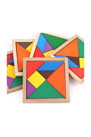 Ahşap Tangram Oyuncak Çocuk Eğitici Oyuncaklar