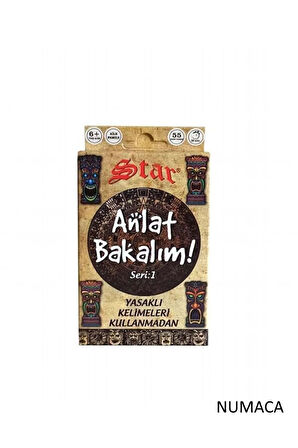 Star Anlat Bakalım Kartları Kelime Oyunu - Yasaklı Kelimeler Kutu Oyunu Seri: 1 (1Adet) Çocuk Eğiti