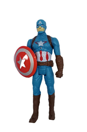 Oyuncak Büyük Kaptan Amerika Figürü Işıklı Age Of Ultron 15Cm Avangers Captain America Çocuk Eğitic