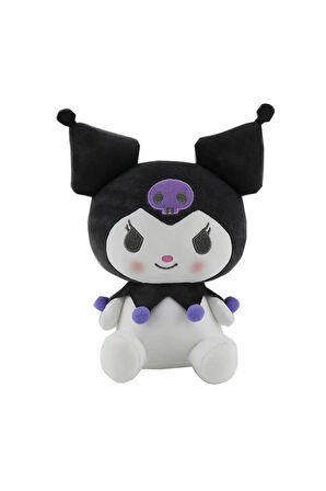 Kawaii Sanrio Kuromi Karikatür Peluş Oyuncak 45Cm Büyük Boy Çocuk Eğitici Oyuncaklar