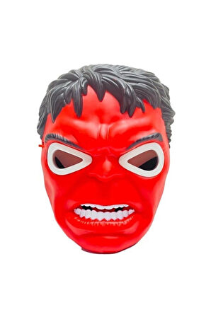Hulk Işıklı Kırmızı Maske Çocuk Eğitici Oyuncaklar