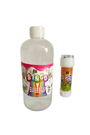 1Adet Köpük Tabancası Yedek Baloncuk Solüsyonu 500 ML + 1Adet Küçük Baloncuk Oyuncağı Çocuk Eğitici