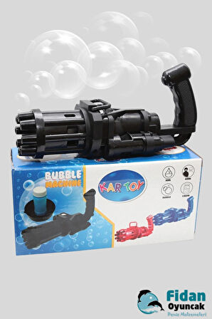 Pilli Köpüklü Oyuncak Baloncuk Köpük Makinesi Tabancası Machine 50 ml Baloncuk Likiti Nanopro Çocuk