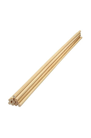 Ahşap Yuvarlak Çubuk 30Cm 5 Mm Çap 10 Lu Paket Çocuk Eğitici Oyuncaklar