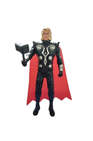 15cm Thor Eklemli Hareketli Karekter Işıklı Çocuk Eğitici Oyuncaklar