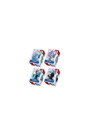 54 Parça Mini Puzzle Disney Frozen Karlar Ülkesi (1Adet) Çocuk Eğitici Oyuncaklar