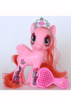 Horse Baby Pony 3 Lü Set Karakter Ve Tac Tarak Seti Çocuk Eğitici Oyuncaklar