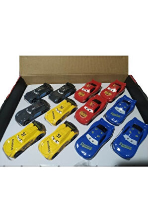 Oyuncak Bayim Şimşek Mcqueen Cars Oyuncak Arabalar Metal 4'lü Set Çocuk Eğitici Oyuncaklar