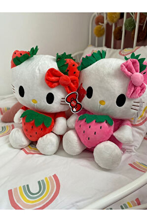 Hello Kitty 35Cm Ithal Peluş Oyuncak Hello Kıtty Büyük Boy Çocuk Eğitici Oyuncaklar