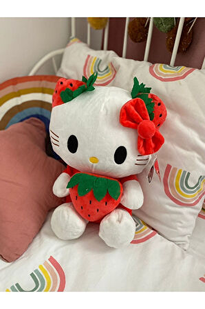 Hello Kitty 35Cm Ithal Peluş Oyuncak Hello Kıtty Büyük Boy Çocuk Eğitici Oyuncaklar