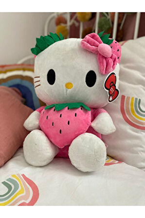 Hello Kitty 35Cm Ithal Peluş Oyuncak Hello Kıtty Büyük Boy Çocuk Eğitici Oyuncaklar