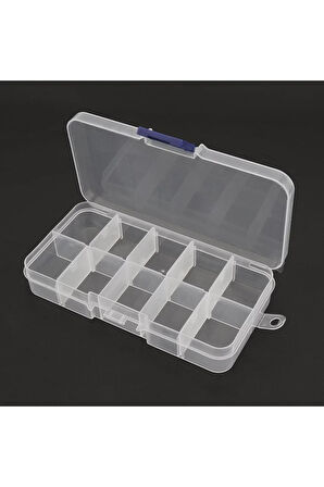 10 Bölmeli Ayarlanabilir Plastik Organizer Kutu Dikiş Kutusu Takı Kutusu Düzenleyici Kutu Çocuk Eği
