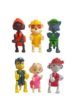 Paw Patrol Eğitici Yeni Sezon Devriye Köpekler 6'l Figür Paw Petrol Set Çocuk Eğitici Oyuncaklar