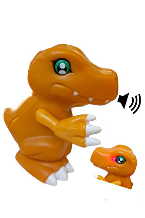 Digimon Pokemon Agumon Charmander 1Adet Sesli Işıklı Konuşan Figürler Dijimon Oyuncak Çocuk Eğitici