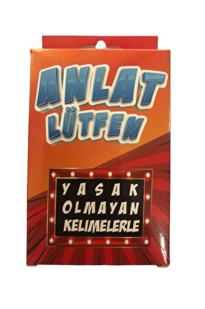 Anlat Lütfen Kart Oyunu Yasak Olmayan Kelimerle alışverişdevi Çocuk Eğitici Oyuncaklar