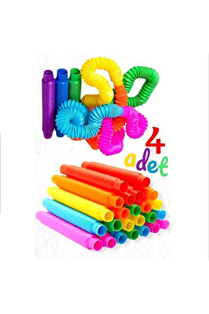 Pop Tubes Anti Stres Duyusal Oyuncak Eğlenceli Stres Borusu Buble Fidget Çocuk Eğitici Oyuncaklar