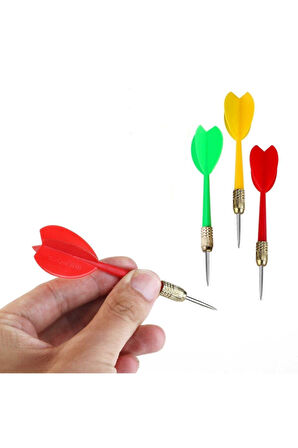 Dart Oku 3 Lü Yedek Dart Ucu Metal Uçlu Dart Iğnesi Çocuk Eğitici Oyuncaklar