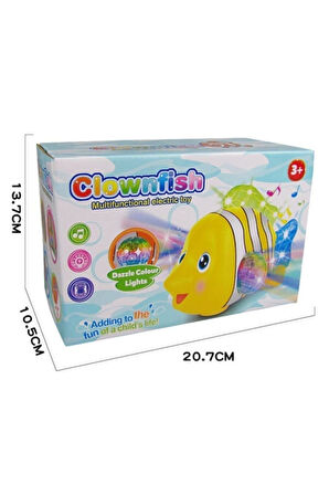 Clownfish Işıklı Müzikli Balık Çocuk Eğitici Oyuncaklar