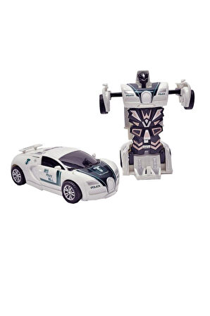 Otobot Polis Bugatti Transformers Robot Araba Çocuk Eğitici Oyuncaklar