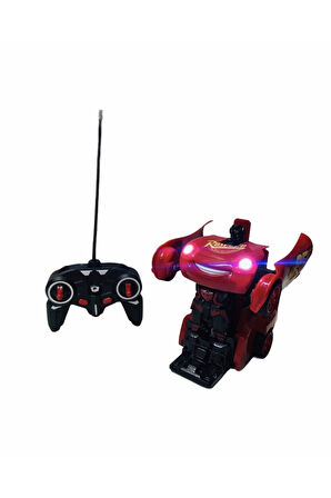 Şimşek Mcqueen Uzaktan Kumandalı Araba Dönüşen Robot Çocuk Eğitici Oyuncaklar