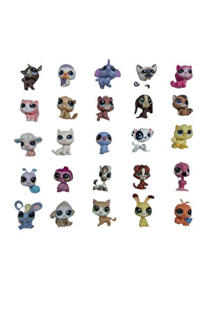 Miniş Oyuncak Karakterleri Littlest Pets Shop 12'li Çocuk Eğitici Oyuncaklar