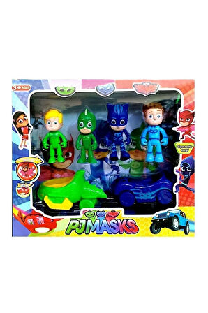 Pijamaskeliler Pjmasks Arabalı Oyuncak Figür Seti Çocuk Eğitici Oyuncaklar