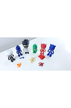 Pijamaskeliler Pjmasks Figür Oyuncakları 10 Lu Set Çocuk Eğitici Oyuncaklar