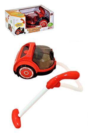 Işıklı Oyuncak Elektrikli Süpürge - Harekete Duyarlı Işık Sensörlü Elektrik Süpürgesi Çocuk Eğitici