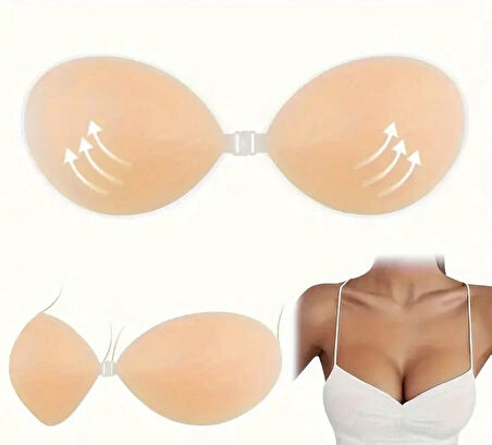 Silikon yapışkanlı sütyen- askısız, balensiz -kadın iç giyim - yapışkanlı sütyen 