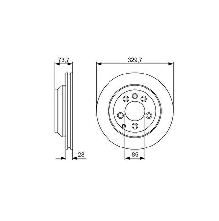 FREN DİSKİ ARKA 330mm TOUAREG 2003-2010 AUDİ Q7 2007-2015 PORSCHE CAYENNE 2003- TAKIM FİYATIDIR