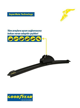 SİLECEK SÜPÜRGESİ ÖN-ARKA MUZ TİPİ ÇOKLU APARATLI (450mm)