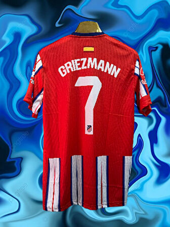 Unisex 2024/25 Sezonu Griezmann 7 Numara Kırmızı Beyaz