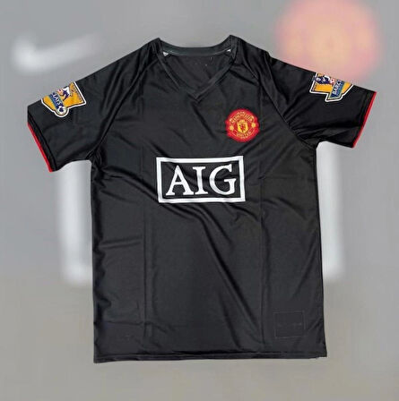 Ronaldo Siyah Retro 2008 Sezony Manchester United Deplasman