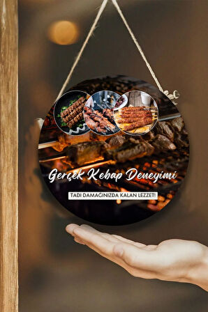 Kebap Salonu Için Duvar, Kapı, Tek Taraflı Askılı Pano Karşılama Tabelası, Restoran Süs Tablo
