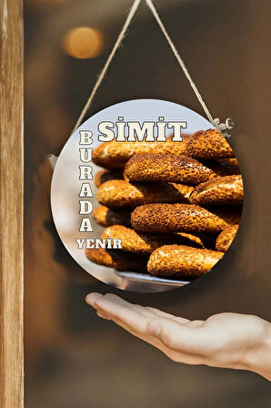Cafe, Restoran, Büfe Cam Kapı Pano Karşılama Tabelası, Yemek Resimli Askılı Dükkan Süs Tablo Dekoru