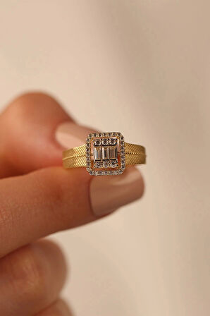 Hasır Baget Altın Yüzük