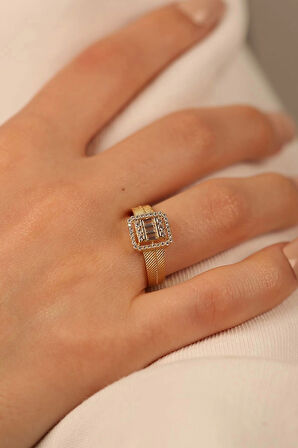 Hasır Baget Altın Yüzük