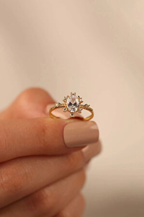 Lotus Tektaş Altın Yüzük