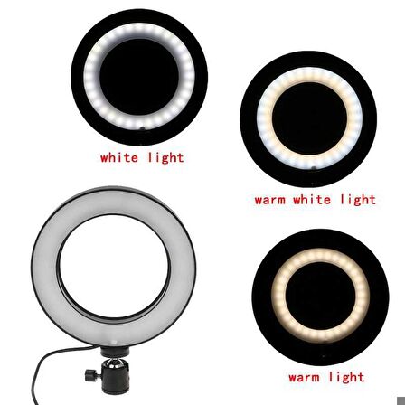 Zore M-16 Işıklı Telefon Tutucu Ring Light