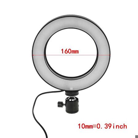 Zore M-16 Işıklı Telefon Tutucu Ring Light