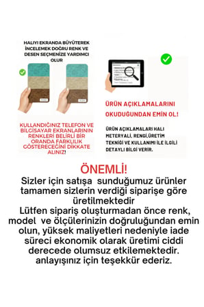 Dijital Baskı Pamuk Dokuma Kaymaz Taban Yıkanabilir Yuvarlak Salon Halısı Mutfak, Koridor Halısı