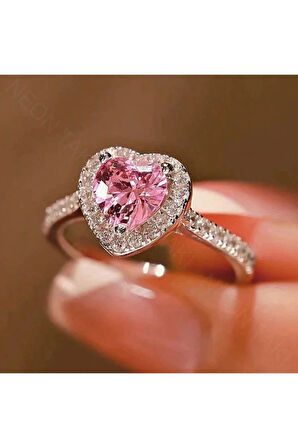 Zirkon Taşlı, Pan Yüzük 74, Kasa Gümüş Renk, Ayarlanabilir