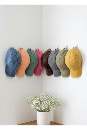 %100 Pamuk Yıkamalı Unisex Basic Şapka Kep