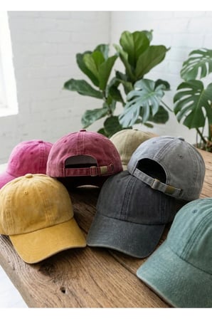 %100 Pamuk Yıkamalı Unisex Basic Şapka Kep