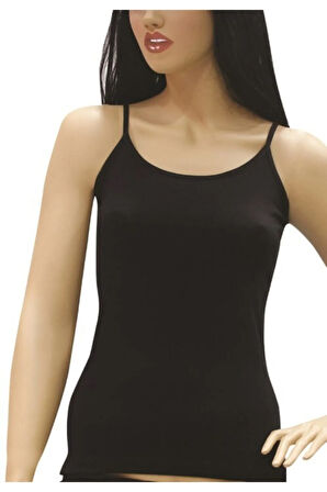 2170 3'lü Paket Biyeli Ip Askılı Likralı Atlet Beyaz