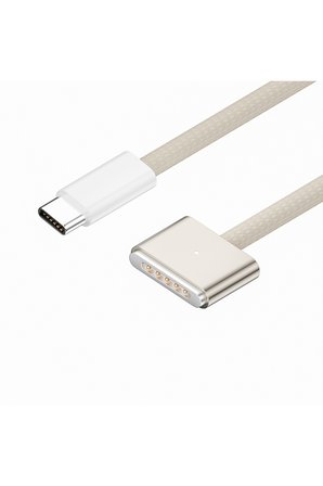 Apple Dizüstü Bilgisayar için Uygun Type-c to Magsafe 3. Nesil Manyetik Hızlı Şarj Kablosu 140w