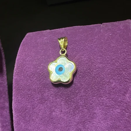 14 Ayar Altın Kolye Nazar Boncuklu 1.15gr Kadın Hediye